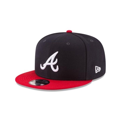 Atlanta Braves Gorra | New Era MLB Team Color Basic 9fifty Snapback Cap Mexico - Azules